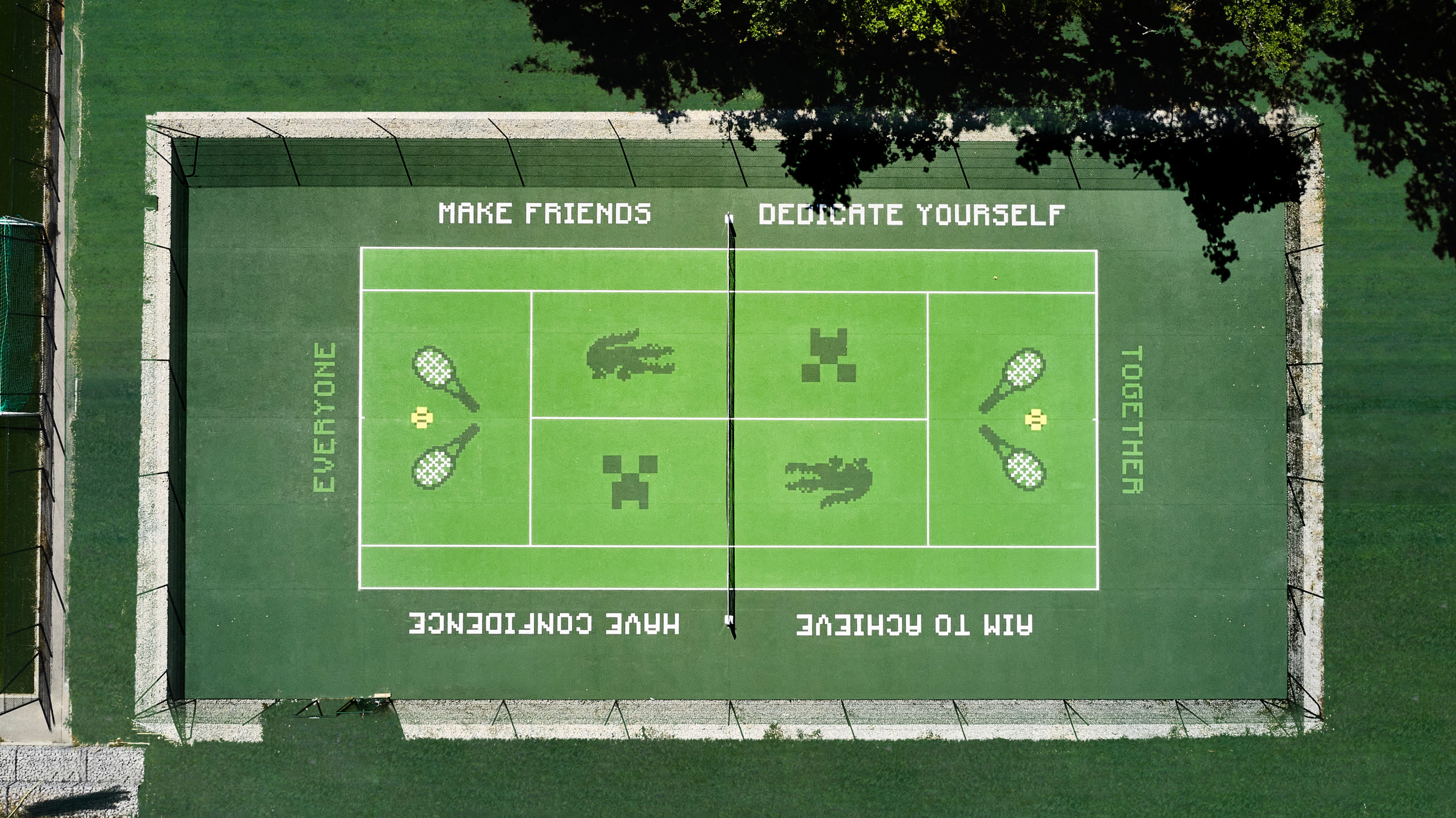 Dessiné sur Minecraft, le terrain de tennis qui fait découvrir le sport aux enfants de milieux précaires