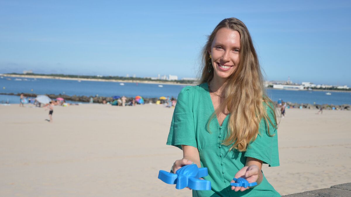 Marine Guilbaud transforme les chewing-gums usagés en jouets de plage écolo